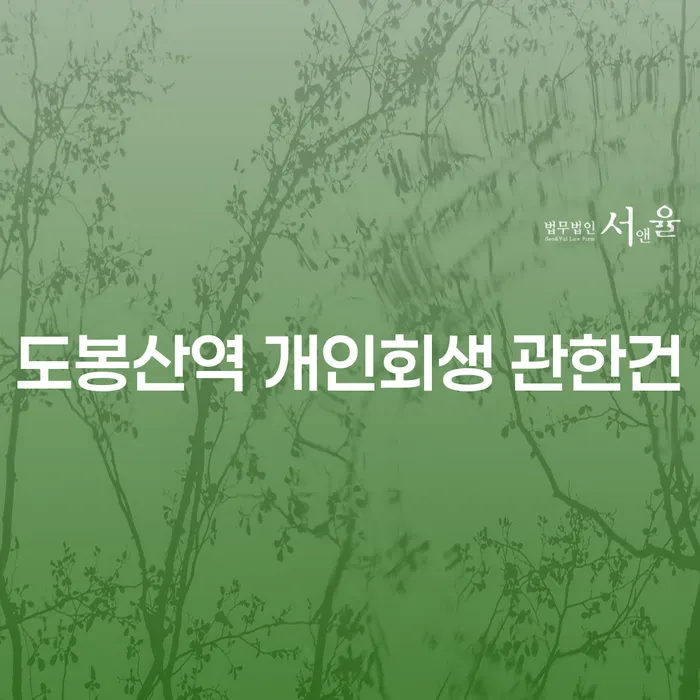 도봉산역 개인회생 관한건