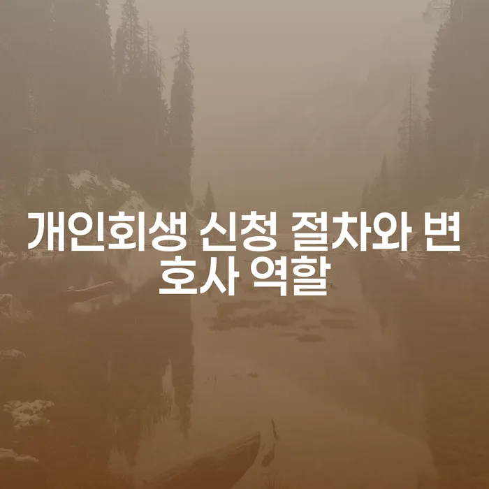 개인회생 신청 절차와 변호사 역할을 어떻게 이해해야 할까요?