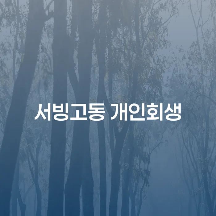 서빙고동 개인회생, 왜 지금 고려해야 하나요?