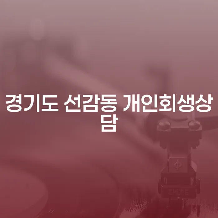 경기도 선감동 개인회생상담, 지금 바로 시작해야 할 이유는 무엇일까요?